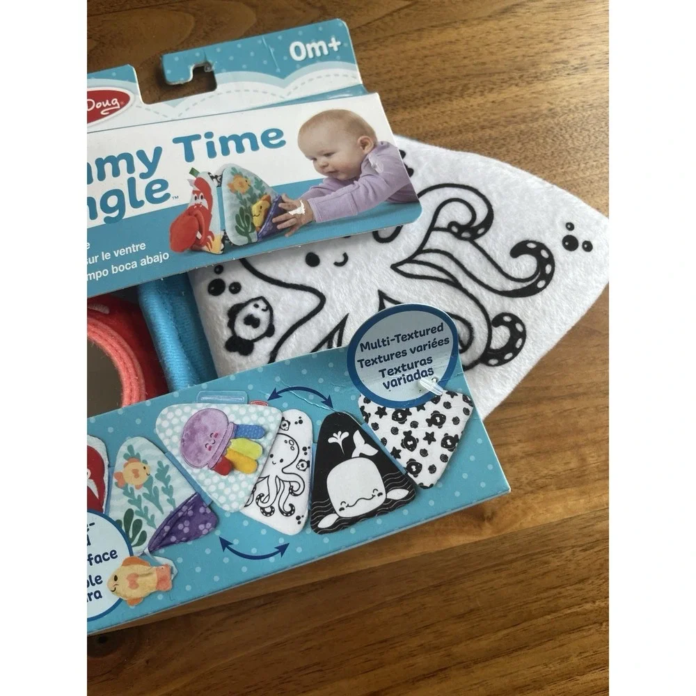 Melissa &‎ Doug Ocean Tummy Time Triangle Baby Toy Infant Developmental NEW